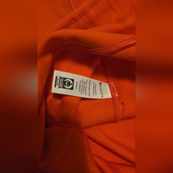 Athleta Contender Orange/Red Leggings - Picture 5 of 6
